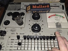 Mullard GZ34 5AR4 Rectifer Vacuum Tube Tests STRONG with Box F31 X8I