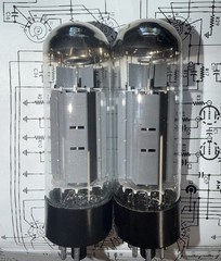 Matched Quad Tesla EL34 Tubes Tested On TV7-D/U at 52,52,52,52 & 37,37,37,37ma