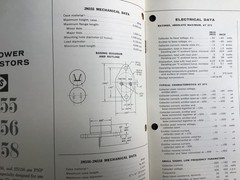 Vintage 1956 CBS Power Transistors Manual 2N155 2N156 2N158 Booklet