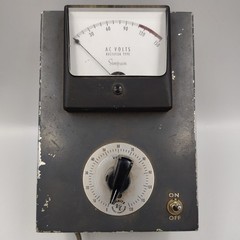 Vintage Simpson Meter + Ohmite VT-02 Variable Transformer Box – Untested