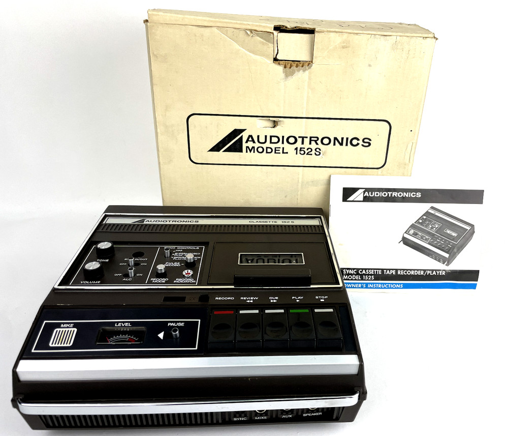 Audiotronics Classette 152 S Synchronized Tape Recorder Japan Tested and Working