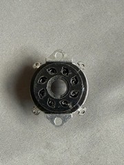 Vintage Cinch 8 pin Octal Tube Socket, recessed under chassis mount, guitar amp