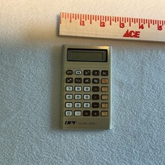 Vintage APF Mark 2201 LCD Electronic Slide Rule Calculator w/ Manual Taiwan Ok