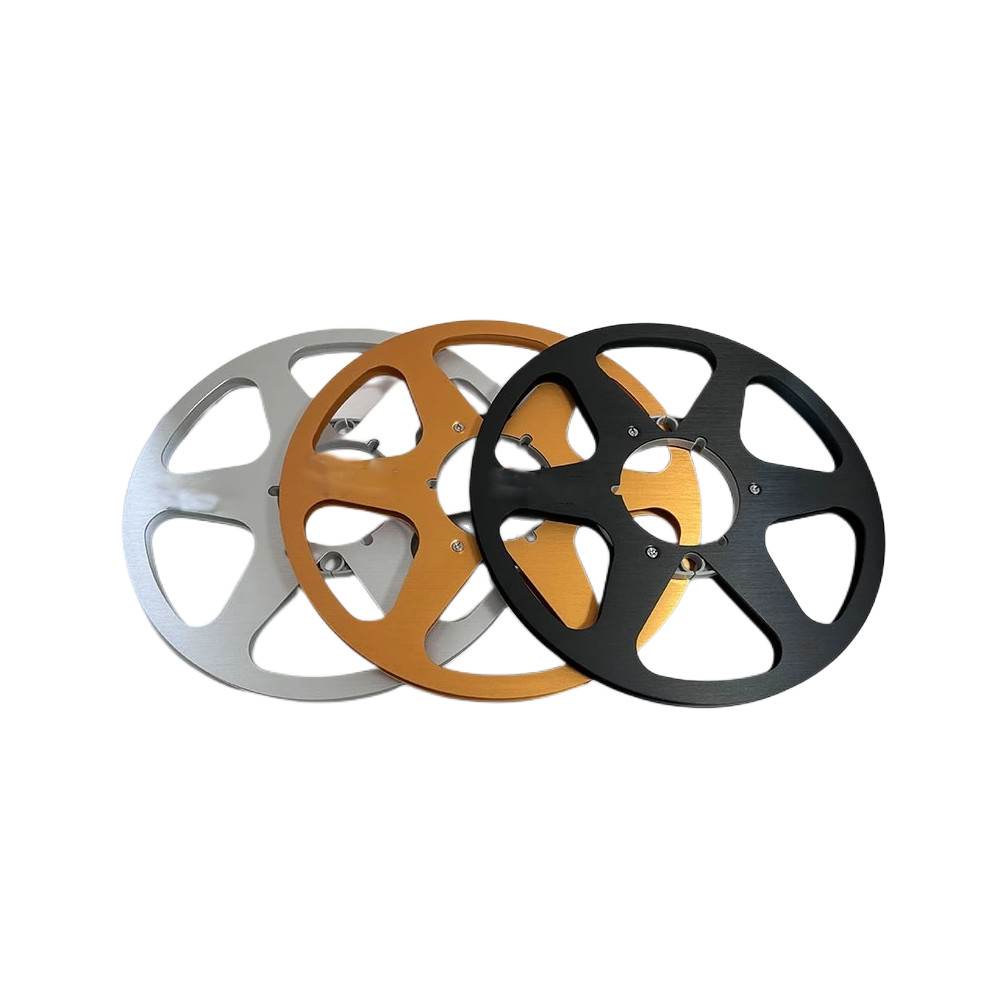 New Analog Audio 10.5″ X 1/4″ Metal Tape Reel -NAB HUB Open Reel Audio Aluminum