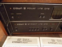 VINTAGE-Crown Power Amplifier Line One/straight Line One , Tested Works