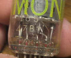 12AX7 Tube Pair Amperex Gray Plate Holland TEST Strong 86 % Tube Amp Guitar