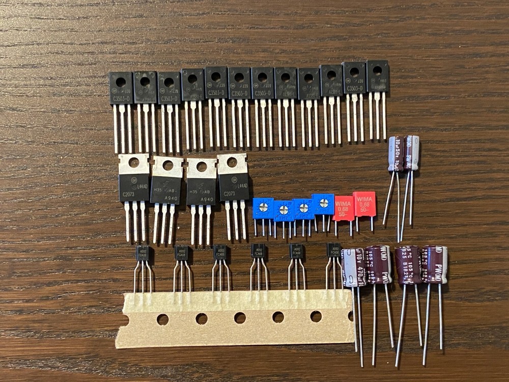 Pioneer SX-1050 Amp Board Rebuild Kit AWH-047 Recap & Repair Kit Complete!