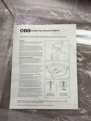 NOS! Open Box BIC D10 Official Turntable Dust Cover READ DESCRIPTION