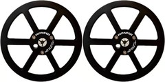 New One Pair Pioneer red 1/4 7” Tape Reel Light Metal Aluminum Take Up Reel