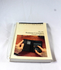 Vintage HP 18C Owner’s Handbook User Manual Hewlett Packard Calculator