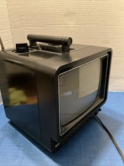 Vintage RCA 9″ Portable TV Black & White Analog 1980’s Retro