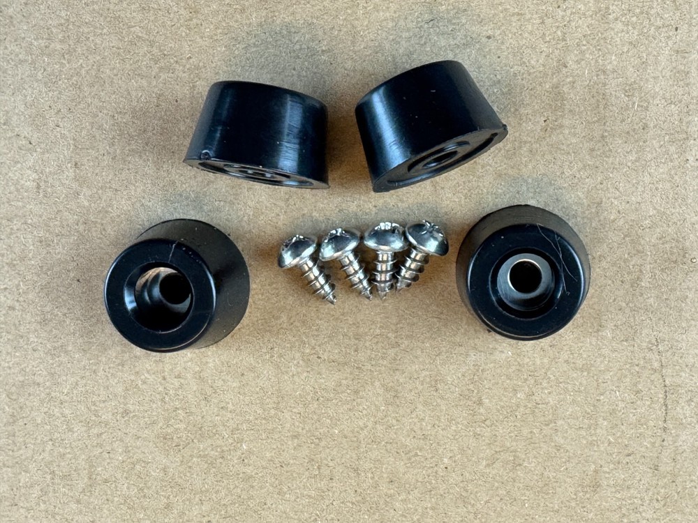 4 New FEET & hardware for Vintage Fisher 400 500 500B 500C 800C Foot Parts