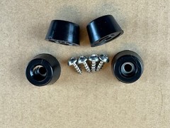 4 New FEET & hardware for Vintage Fisher 400 500 500B 500C 800C Foot Parts