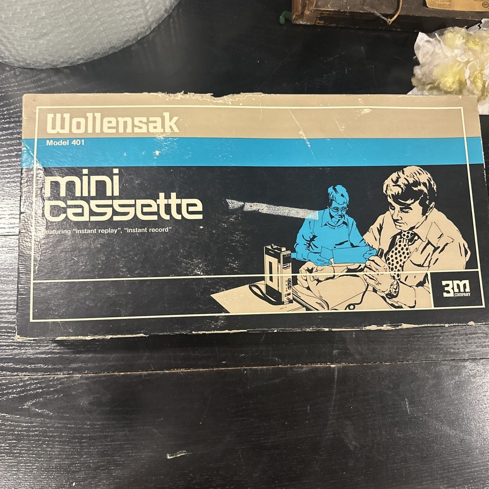 Wollensak 3M Mini Cassette Model 401 In Original Box UNTESTED