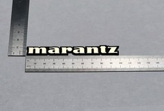 Marantz Large Speaker Turntable Badge Logo Emblem 100mm Premium Gold W/ Adhesive