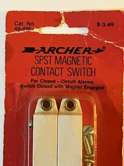 Radio Shack Archer SPST Magnetic Contact Switch 49-495 🔥NEW NOS💥