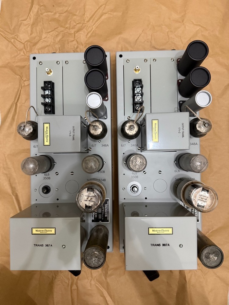 Western Electric WE 124B tube power amplifier replica