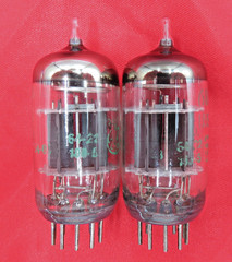 1964 GE JG-6189/12AU7WA PLATINUM PLUS+ Halo Getter Preamp Amp Tubes Matched Pair