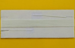 25-Ft Braided Dial String Vintage Radios Clock Weight Cord 0.032″ (0.8mm) White