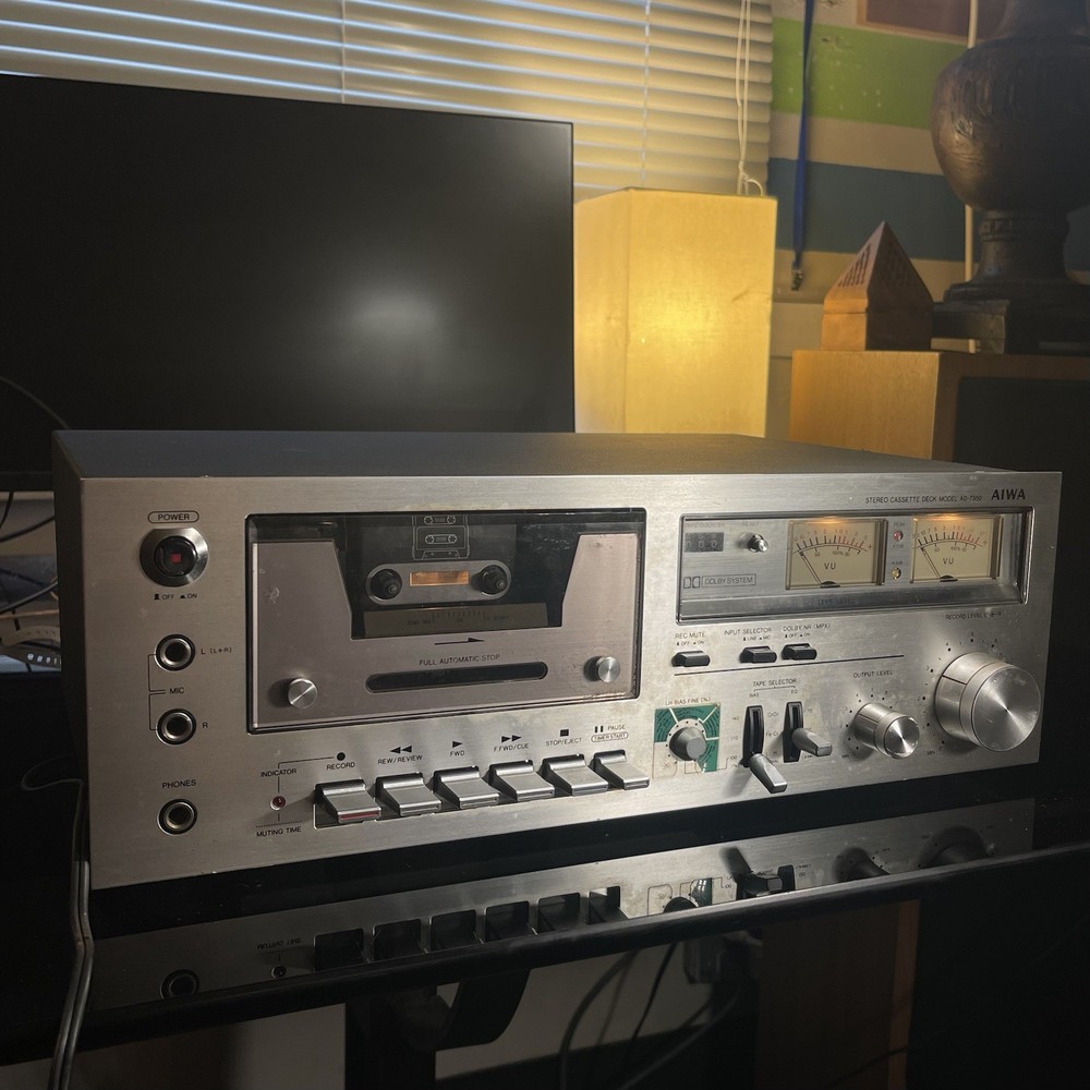 AIWA AD-7350 Stereo Cassette Deck (Repair/Project)