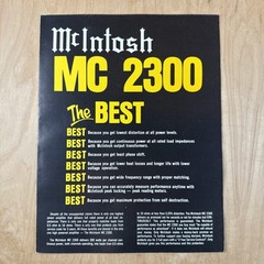 9 McIntosh Sales Brochures MC250 MC300 C29 MA6200 MR74 MC2300 C27 MR78