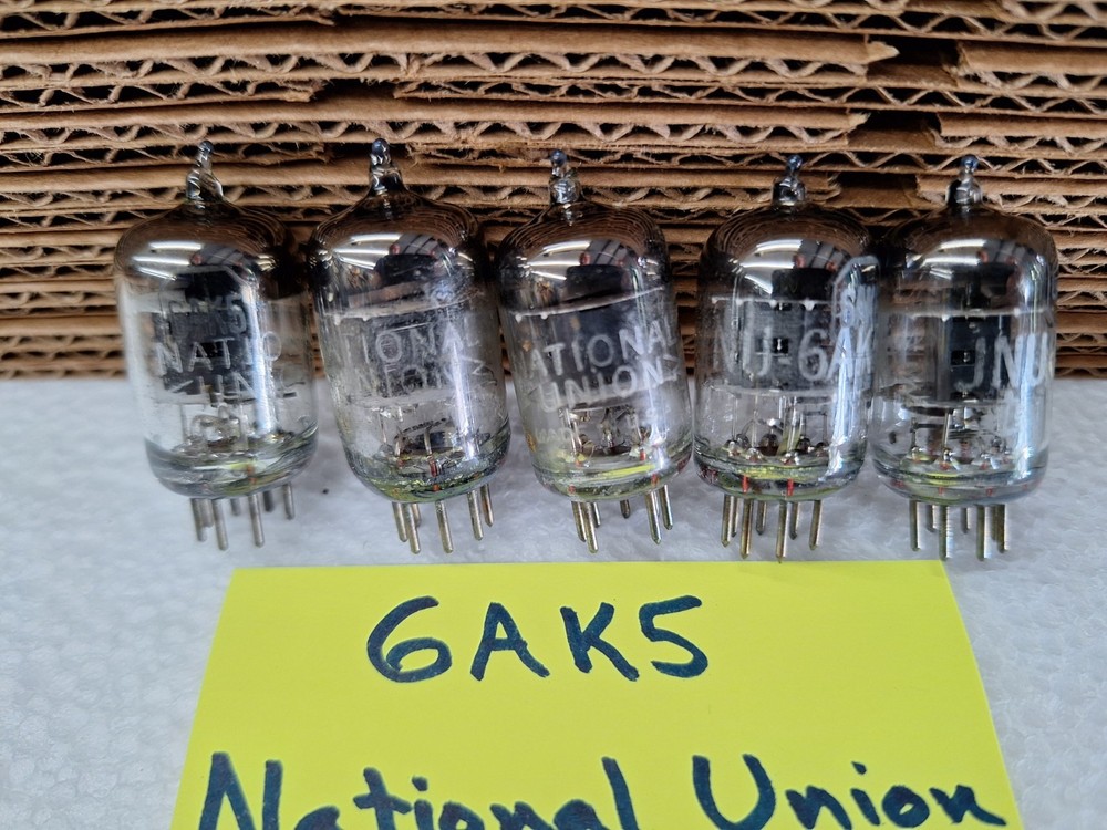 5x lot 6AK5 Vacuum Tube JNU-6AK5 US Navy