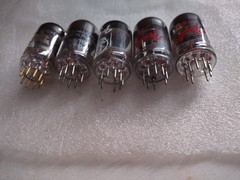Bundle 5 NOS Fender Groove Tube GT-12AX7 ECC83 12AX7A Preamp Vacuum Tube