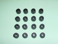 16 Small Replacement Audio Feet USA Marantz Fisher Scott Sansui Pioneer Heathkit