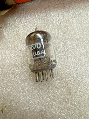 NOS NIB GE GL 5670 Black Plate D Getter Tubes (5 available)