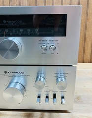 Kenwood KA-5700 Amp + KT-5500 Tuner Combo – Serviced/Working. Blue LEDs. 40 WPC