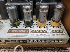 The Fisher Stereo Master Control Tube Amplifier Preamplifier Pre-Amp KX-200