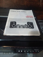 Magnavox MX 1800BK Black Integrated Compact Stereo System Record Player