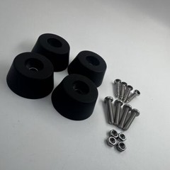 4 New FEET w/ hardware for Pioneer SX-880 RT-701 RT-707 Heavy-Duty Foot Parts
