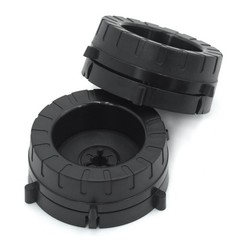 1 Pair NAB Hub Adapters for AKAI Reel to Reel Tape Recorder 10″ Plastic Black