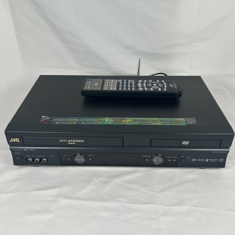 JVC HR-XVC20U Hi-Fi VHS/DVD VCR Combo Player WORKS Remote LP21036-027A