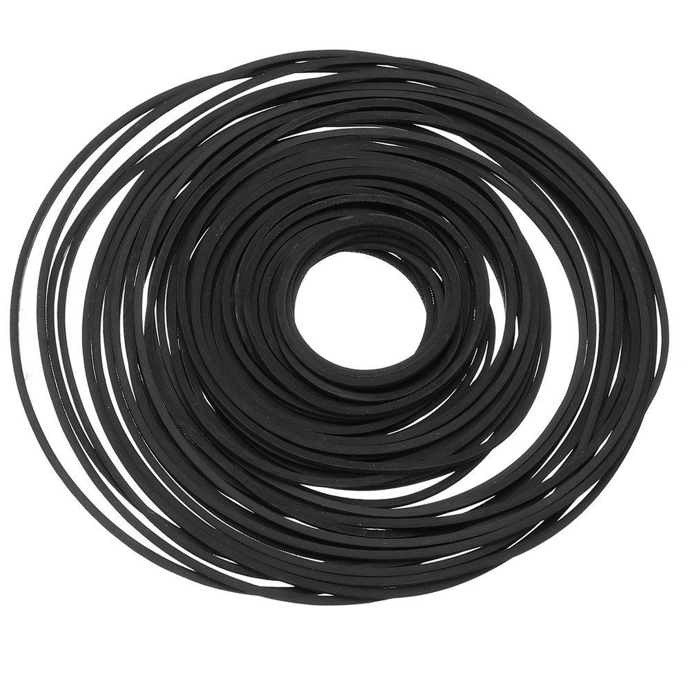 50Pcs Recorder Rubber Belts 40-135mm Mix Square Cassette Recorder(1mm Width)