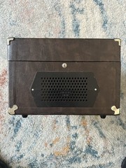 Vintage Califone 1450 K Dark Brown School Phonograph Record Player