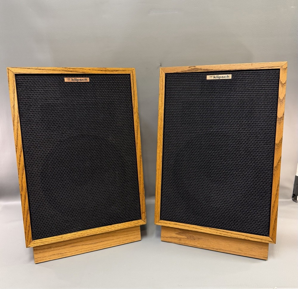 KLIPSCH HERESY 1 SPEAKERS LOUDSPEAKER SYSTEM 1984 !!