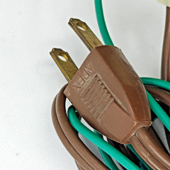 Vintage BSR 710 Turntable Power Cord w/Ground Wire