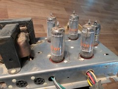 Vtg. 1960’s Webcor Danish Moderne Stereo Tube Amplifier And Preamp