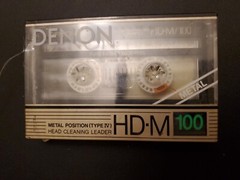 1 Denon HD-M 100 Metal Type IV Audio Cassette Tape Vintage