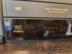 HITACHI VT-F380A VCR VHS PLAYER TESTED & WORKS **No Remote** See Pics & Video