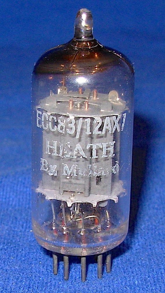Strong Balanced Mullard ECC83 / 12AX7 Long Plate Vacuum Tube 1958 Date #2
