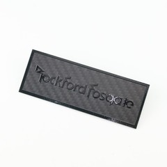 Rockford Fosgate Speaker carbon fibre Custom Made Badge 106mm(4.17″)X39mm(1.54″)