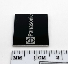 National Panasonic Turntable Logo Badge For Dust Cover Custom Metal 20 x 15mm