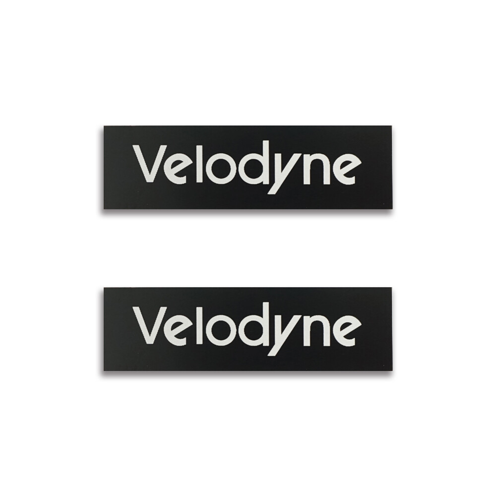 Velodyne Custom Made Logo Badge Emblem Silver 63.5mm(2.5″)X19mm(0.748″)