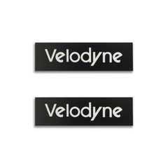 Velodyne Custom Made Logo Badge Emblem Silver 63.5mm(2.5″)X19mm(0.748″)
