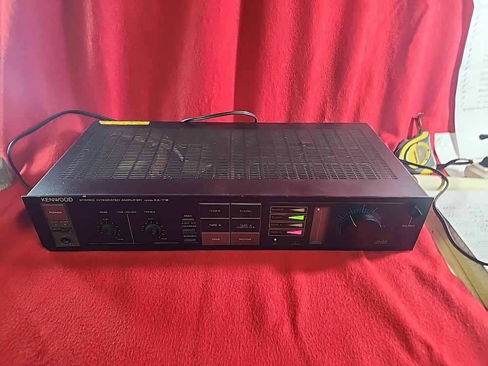 Kenwood KA-71B Integrated Stereo Amplifier Working.