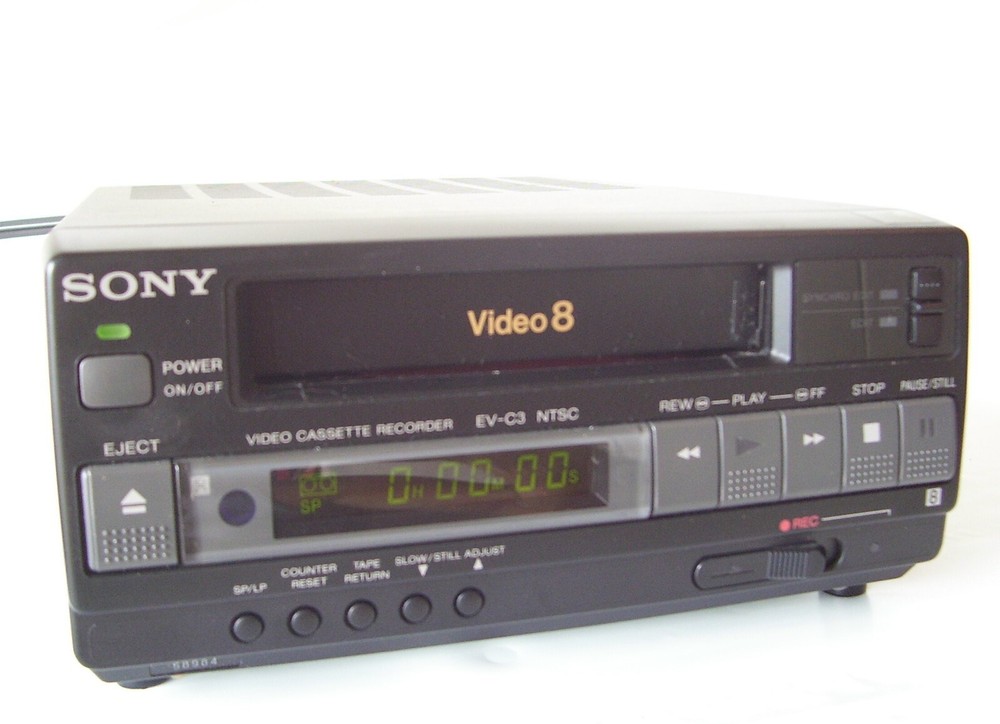 SONY EV-C3 Video8 8mm Video 8 HiFi Player Recorder new capacitors