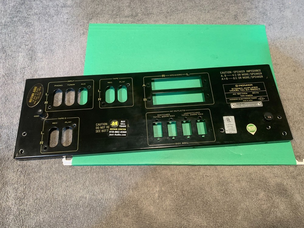 Pioneer SA-6500 II Stereo Integrated Amplifier Parting Out Rear Panel